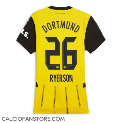 Maglia Calcio Borussia Dortmund Julian Ryerson #26 Prima Divisa Donna 2024-25 Manica Corta